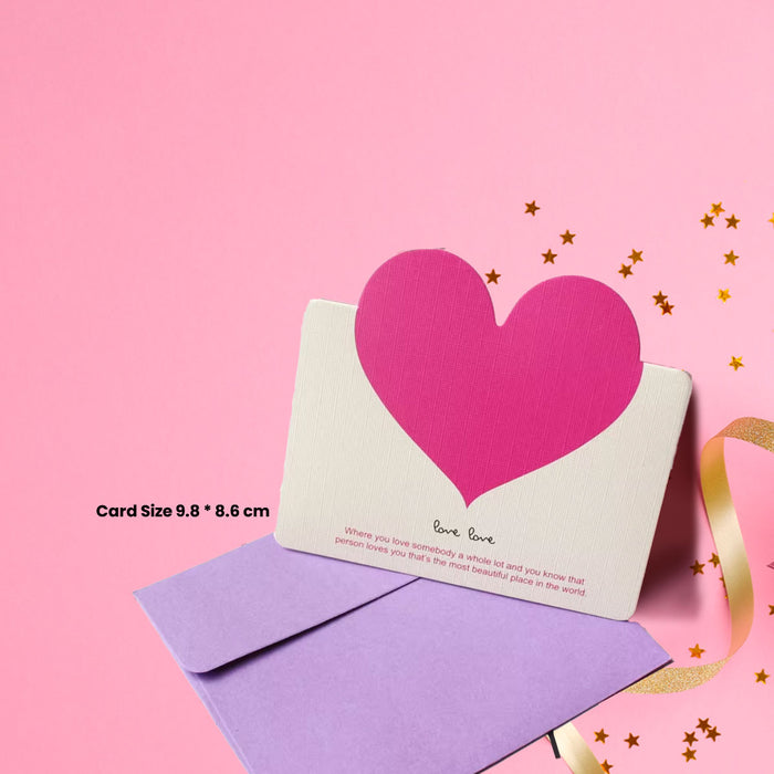 Pink Heart Gift Card