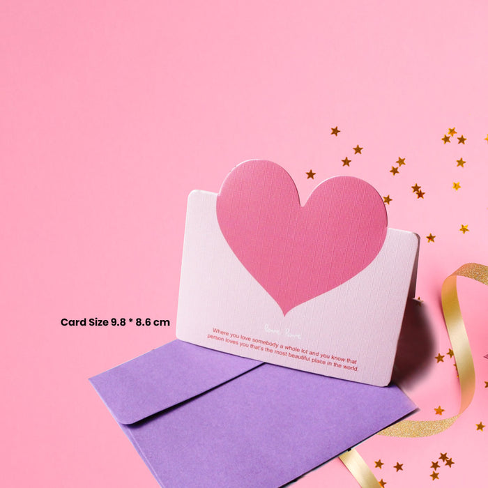 Pink Heart Gift Card