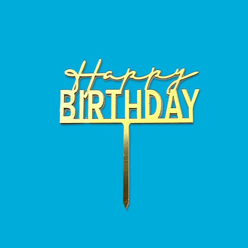 Acrylic Cake Topper - HBD