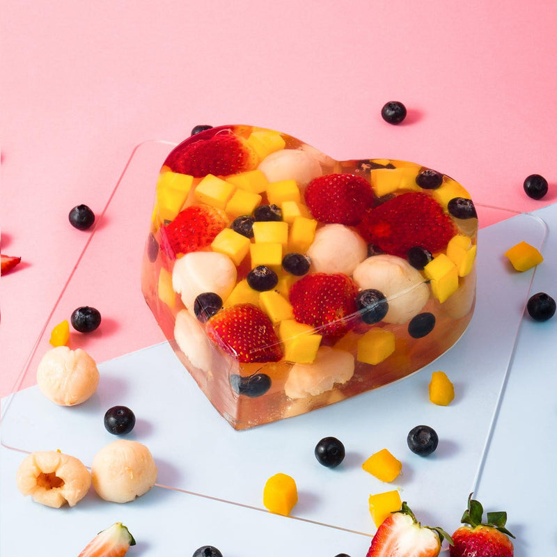 Jewel Heart Jelly Cake