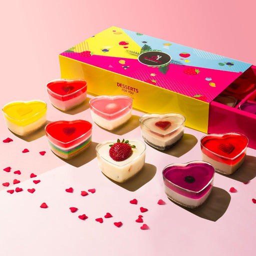 Mini Heart Cake Gift Box 8 - Summer