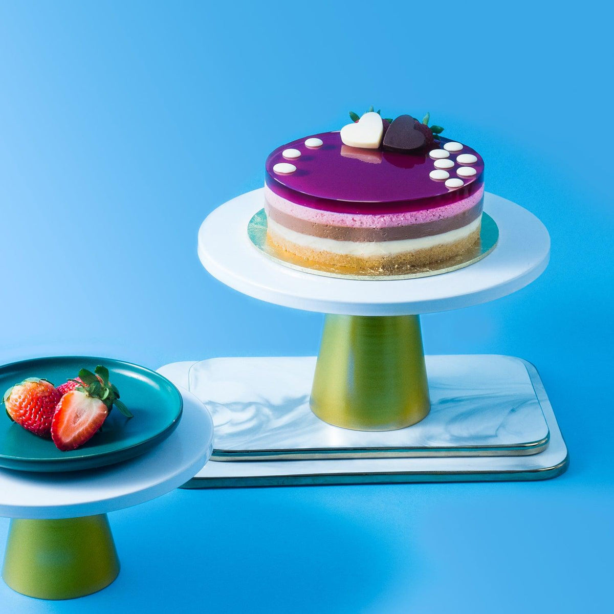 Neapolitan TheJellyHearts Singapore's 1st Halal Jelly Cheesecakes