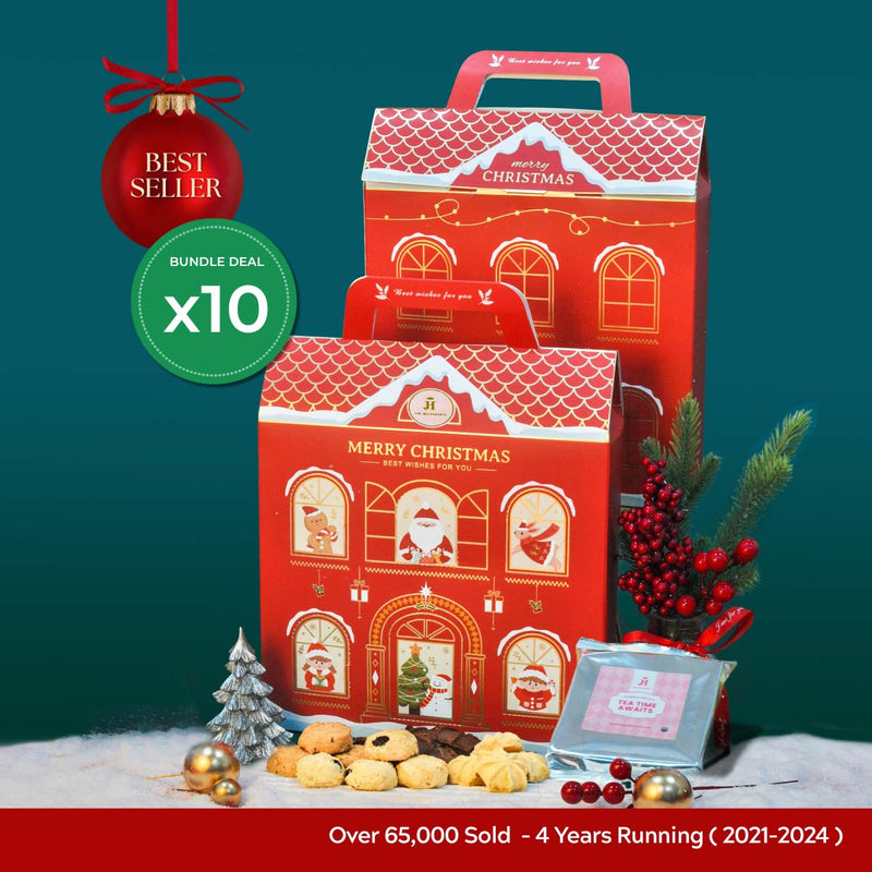 Christmas Cookies House - Bulk Gift Pack (10 sets)