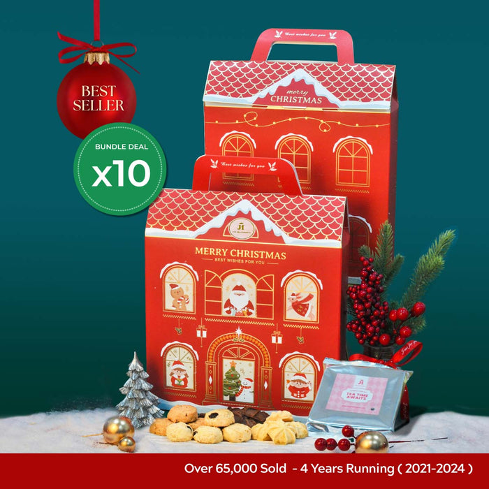 Christmas Cookies House - Bulk Gift Pack (10 sets)
