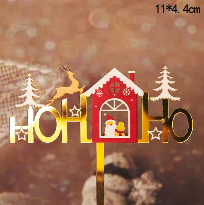Cake Topper - Christmas HoHoHo